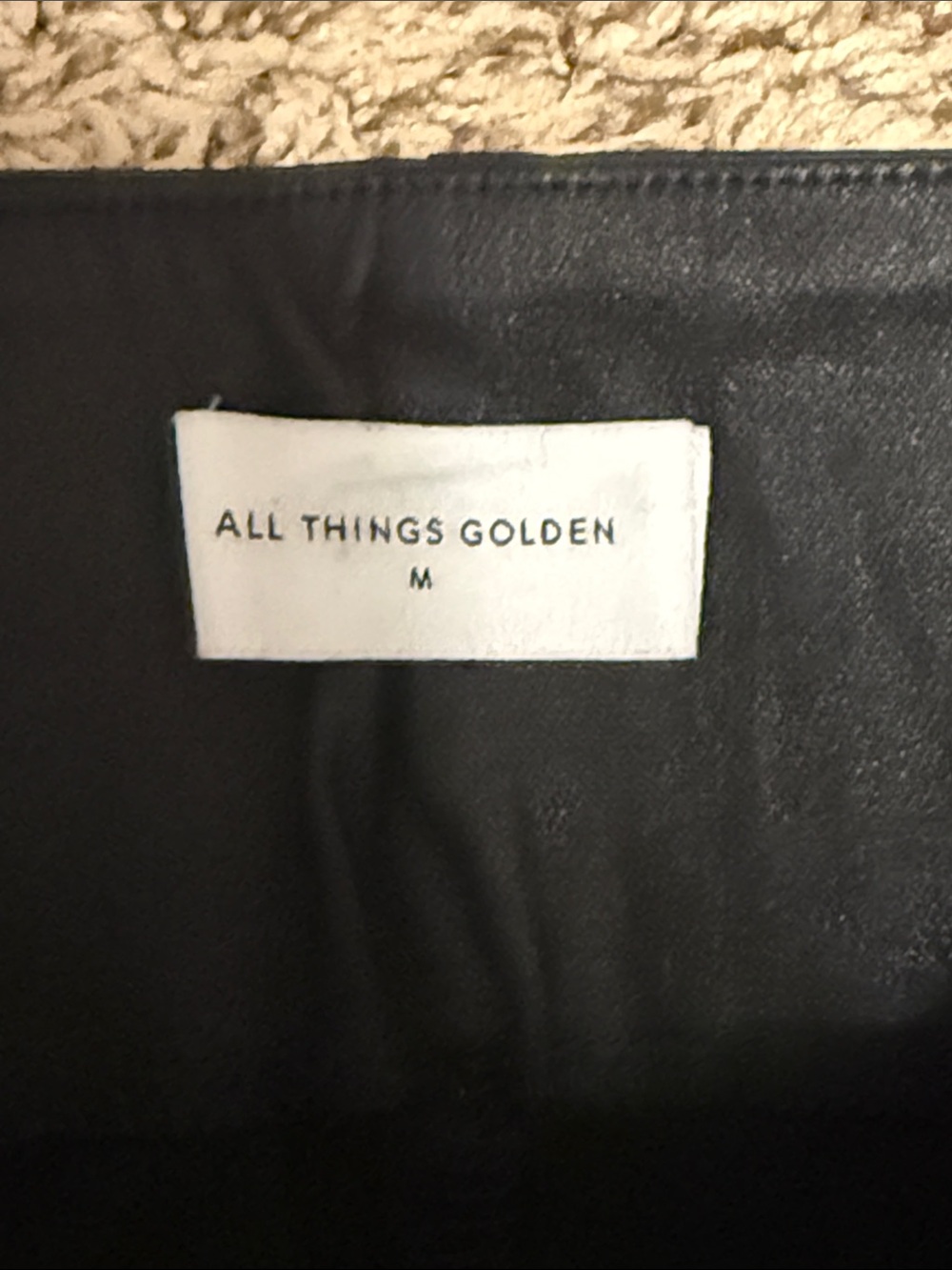 All Things Golden Second Skin Faux Leather Pants Medium - Picture 2 of 9